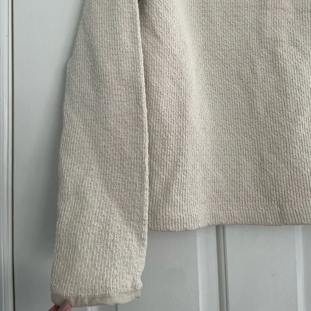 Ecru cotton sweater - Picture 4 of 5